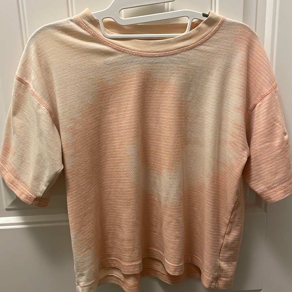 XS peach tie dye shirt from American Eagle